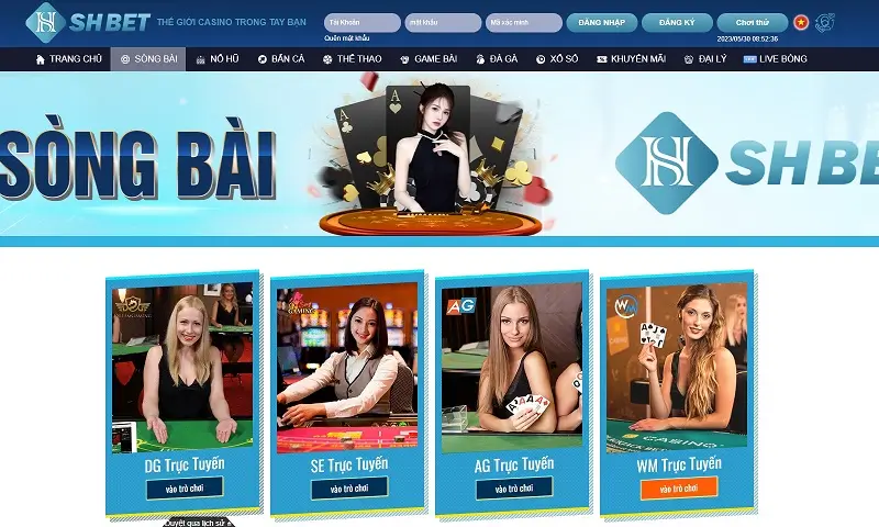 Sảnh casino online của SHBET siêu nhiều game để lựa chọn